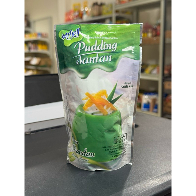 

Nutrijell Pudding santan pandan flavour / puding rasa pandan 130gr