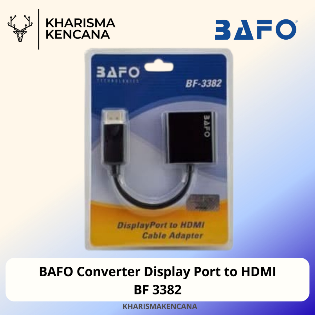 BAFO Converter Display Port to HDMI BF 3382