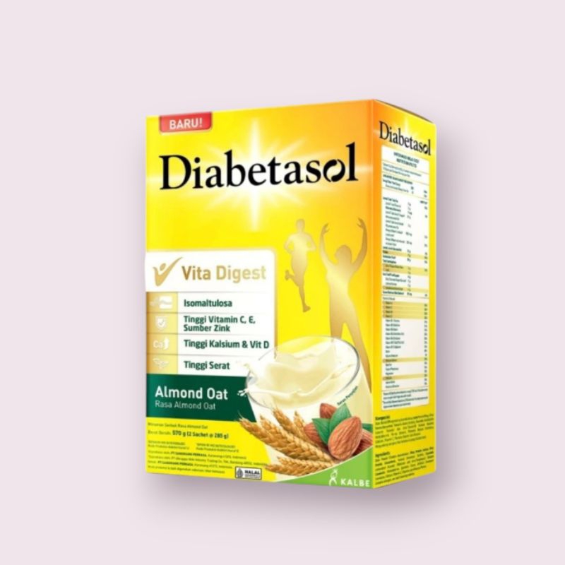 

Susu DIABETASOL Almond Oat Capucinno Cokelat Vanilla 570 Gram