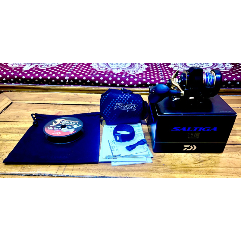 Daiwa saltiga 15L & Storm Cobalt Blue PE 2-4