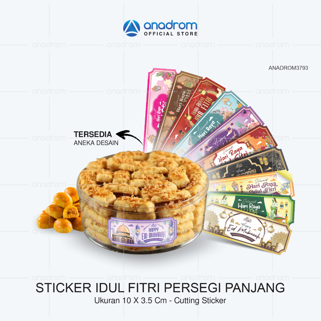 

Sticker Label Idul Fitri Persegi Landscape | Sticker Ucapan Lebaran Eid Mubarak | Sticker Hampers Idul Fitri | Sticker Toples Kue Idul Fitri | Anadrom 3793
