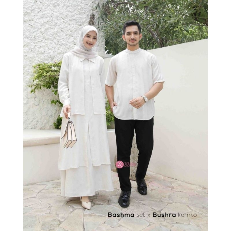 Couple Set One set Rok dan Kemko Lengan Pendek Bashma set dan Bushra Kemko by Zizara Gamis Kemko Lin