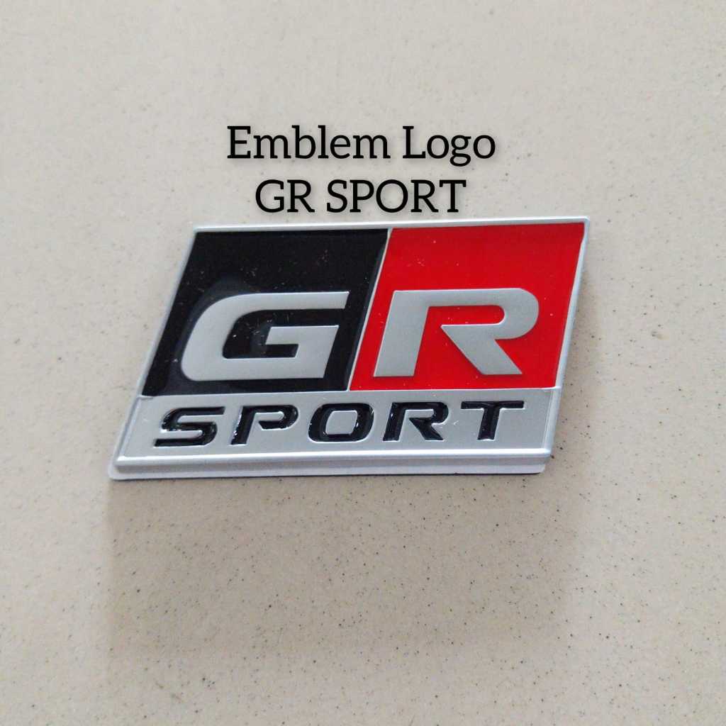 Emblem Aksesoris Eksterior Mobil Logo GR SPORT