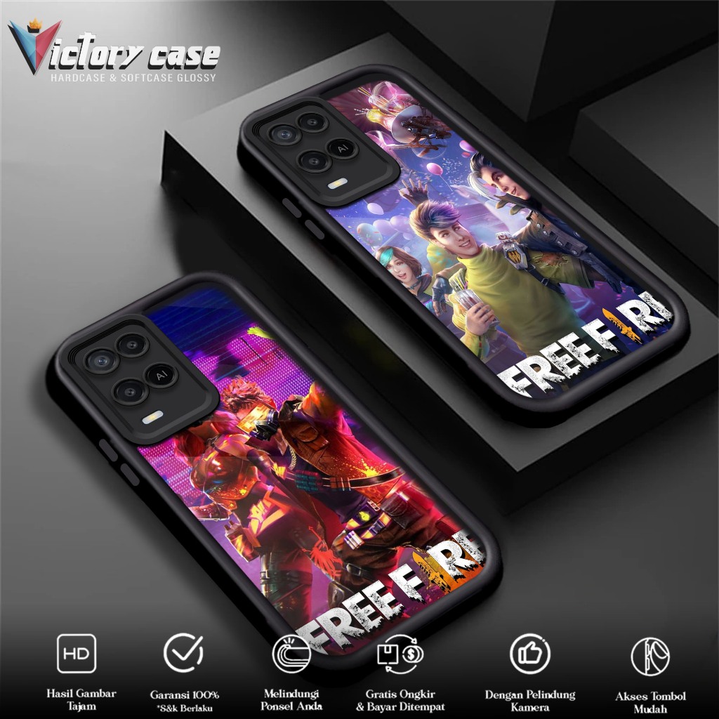 Case OPPO A54  Victory Case [ FF ] Case Hp Glossy Casing Hardcase Softcase Bisa cod