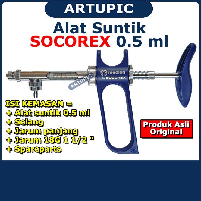 SOCOREX 0,5 ml Alat Suntik Hewan Medion Swiss Original Suntikan Ayam Socorex 0.5 ml