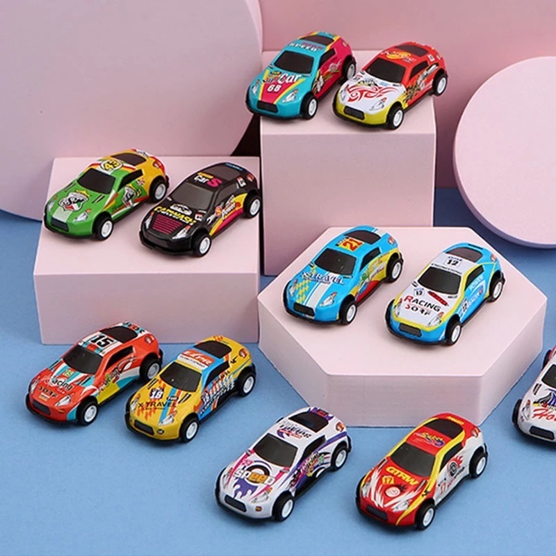 

MOBIL MINI Mainan Anak Pullback Mix Colorfull Racing Car Besi Mini Cars Kids Toys