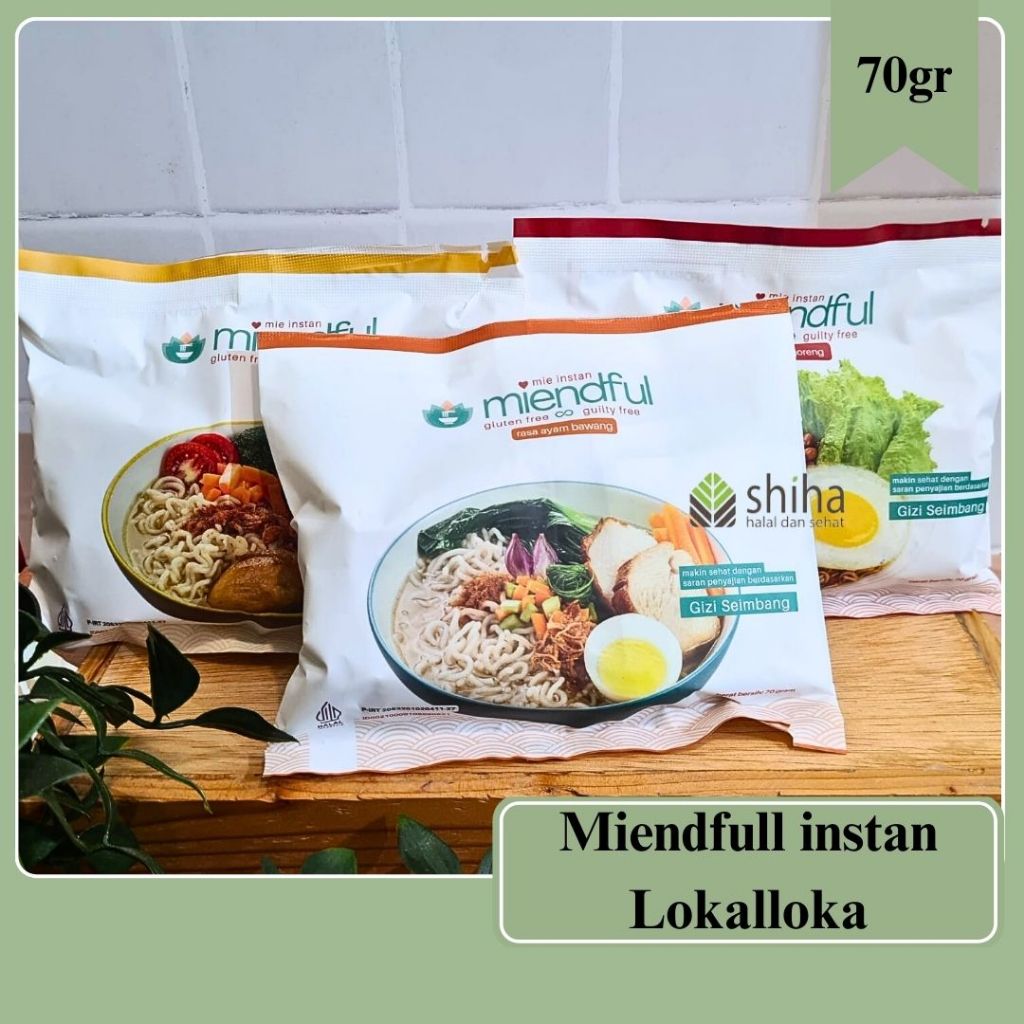 

Mie Instan Miendful lokalloka 70 gram rasa ayam bawang | rasa kari | rasa mie goreng | warungshiha