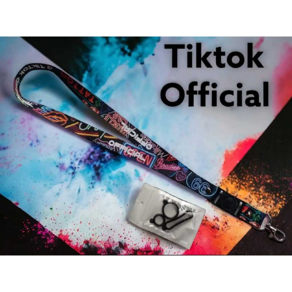 

Lanyard/Gantungan kunci/Name Tag dan ID Card Free 0 ring 3pcs bisa ukuran 2cm Full Printing Luar dalam 100% original