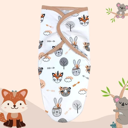 Bedong Bayi lipat instan motif / bedong instan / bedong bayi