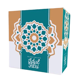 

( 5 Pcs ) Box Parcel Bingkisan Idul Fitri Kardus Hampers Hantaran Lebaran Motif Yaslyn Ukuran 30x20x33 cm