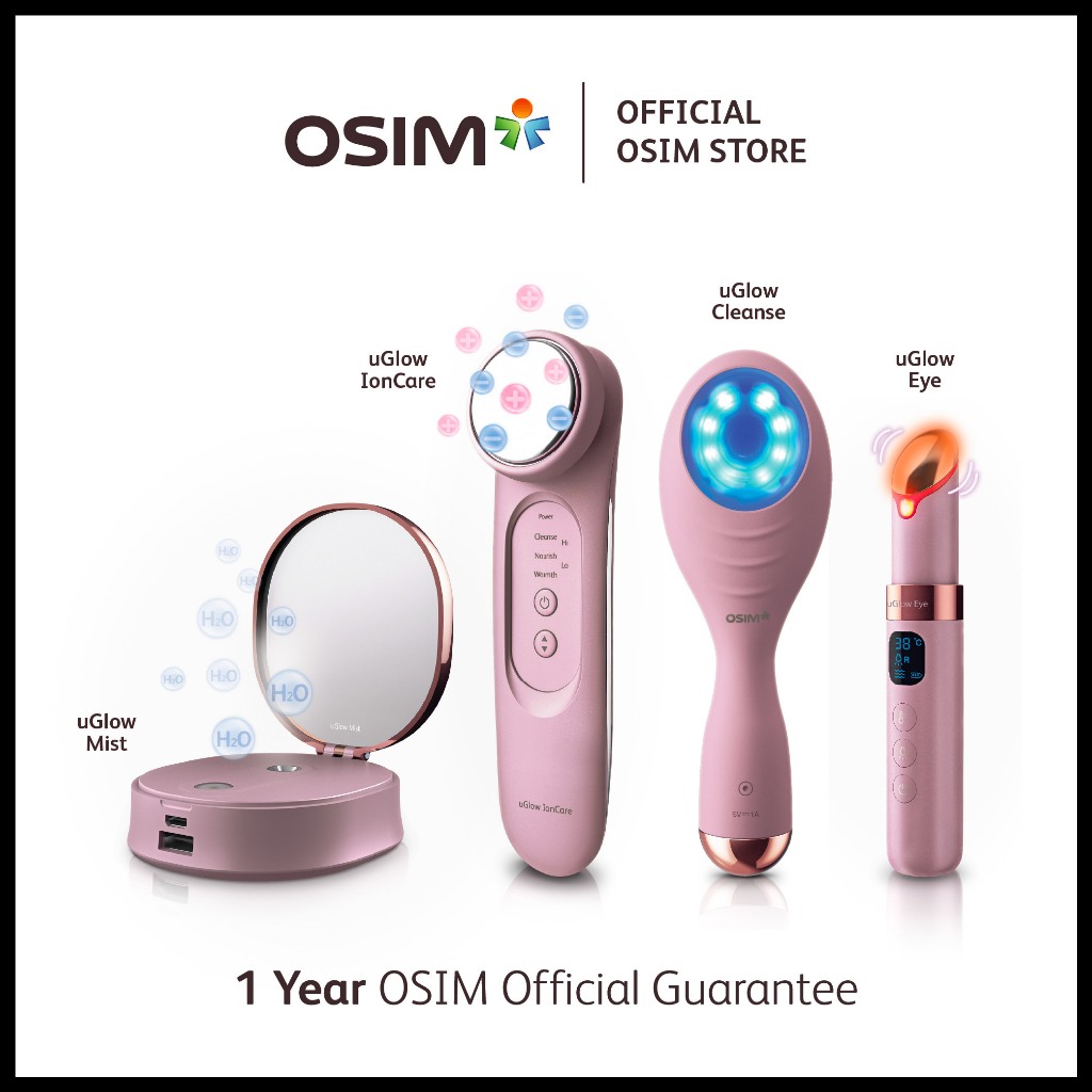 OSIM uGlow IonCare - Perangkat Perawatan Wajah Ungu OS-1208