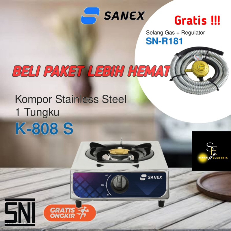 Sanex Kompor 1 Tungku (K-808 S)