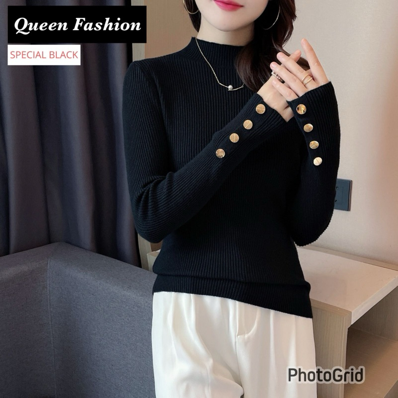 Manset Baju Inner Rajut Jumbo Atasan Inara Top Turtleneck Lengan Panjang Oversize premium / Atasan i