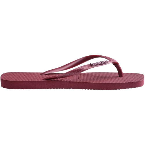Havaianas 9339 Slim Square Logo Metallic Amaranth - Sandal Wanita