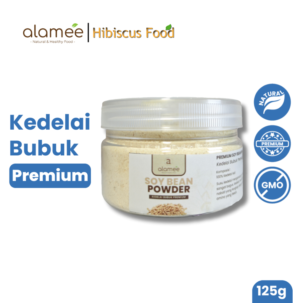 

ALAMEE Soy Milk Bean Powder PREMIUM Bubuk Susu Kacang Kedelai Murni Tinggi Protein Tanpa Gula 125gr fresh and natural