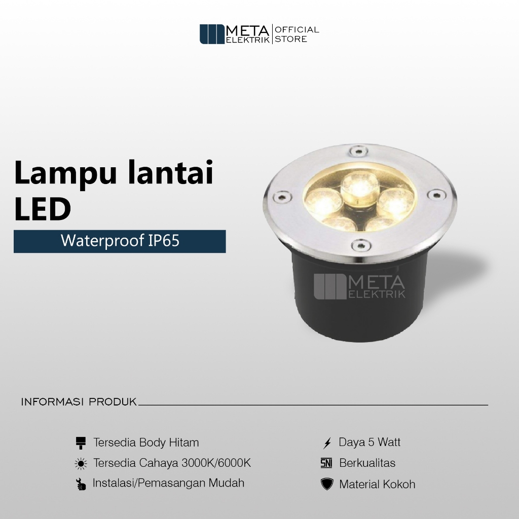 Lampu lantai LED 5 watt lampu tanam halaman outdoor waterproof