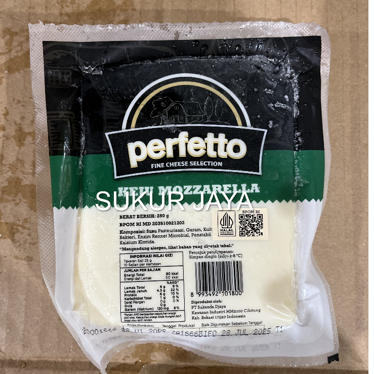 

Mozarella Perfetto 250gr