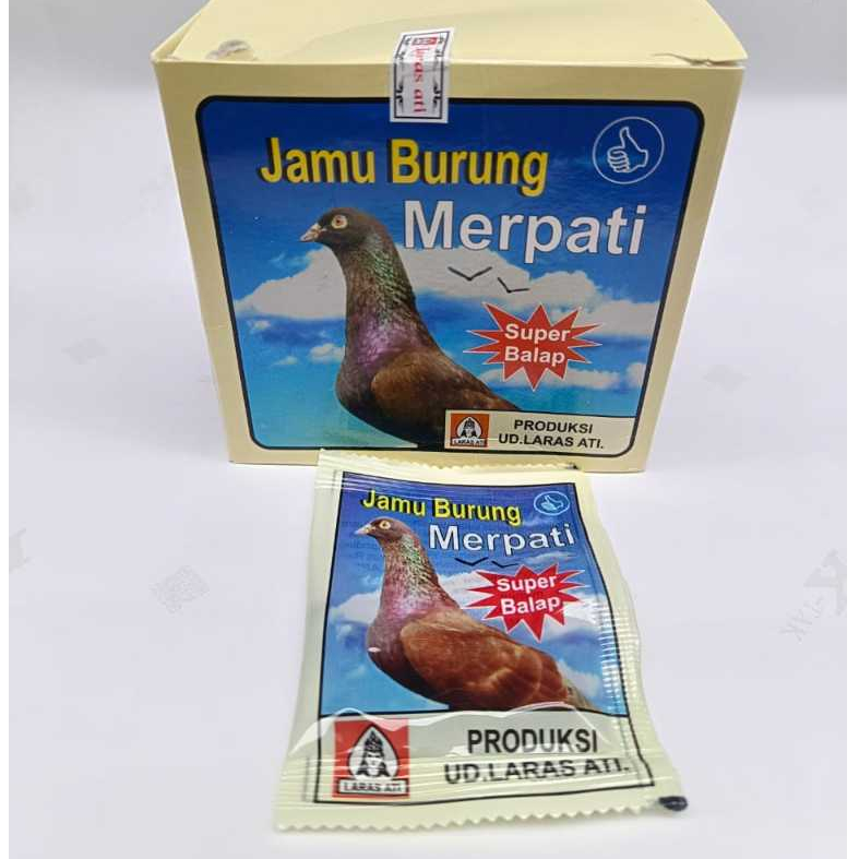 JAMU LARASATI MERPATI SUPER BALAP ( BUNGKUS SACHET B1RU) LARAS ATI MERPATI