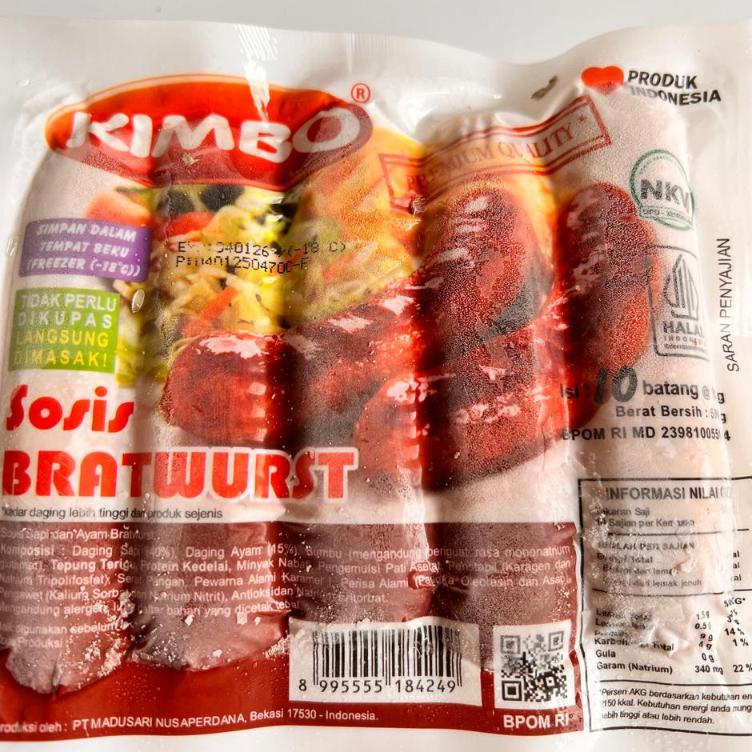 

KIMBO SOSIS BAKAR KIMBO SOSIS BAKAR BRATWURST MINI ORIGINAL 500 GR SOSIS BAKAR KIMBO