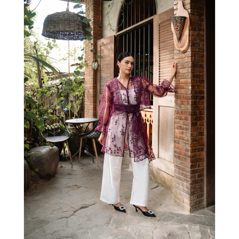 CALA TOP [Outer + Vest + Syal] -  Raya Collection | Dress Wanita | Tunik Kaftan Gamis Abaya Kebaya |