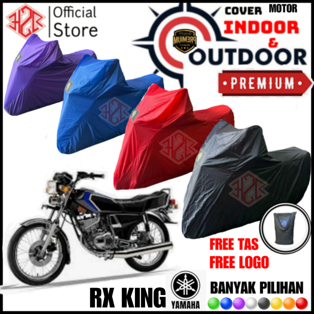 Cover Motor Yamaha Rx King, Cover Motor RxKing, Sarung Motor Rx King, Bahan Polyester Waterproof