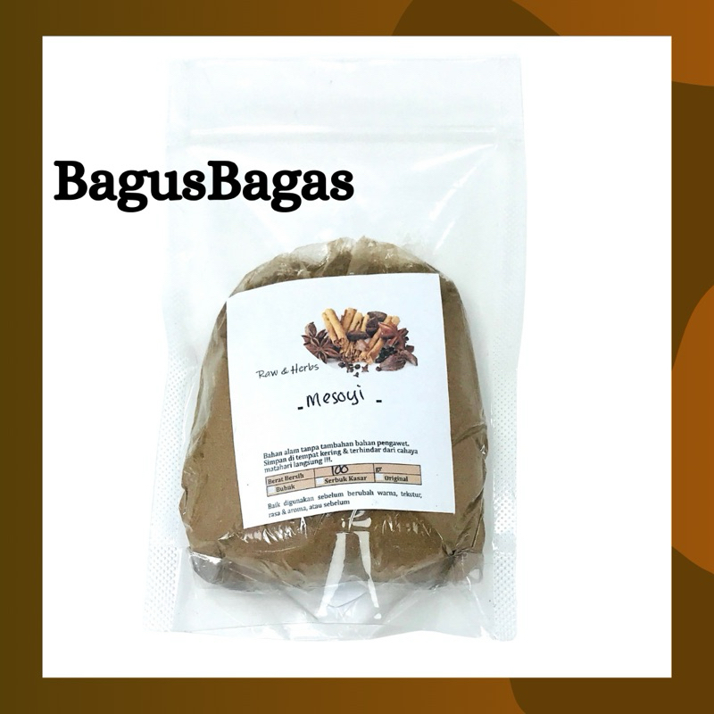

50gr Bubuk Kulit Kayu Mesoyi Mesoi Masohi Bumbu Dapur Penyedap Rasa Rempah Herbal Tradisional JSR