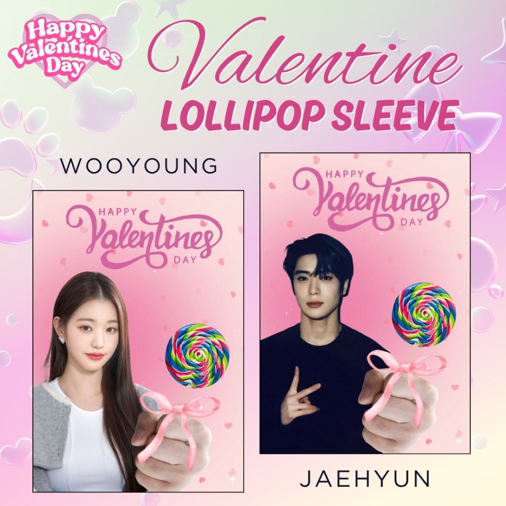 

[18 PCS] Lollipop Holder Sleeve - Valentine Card / Kado Valentine / Kertas Permen / Sampul Permen