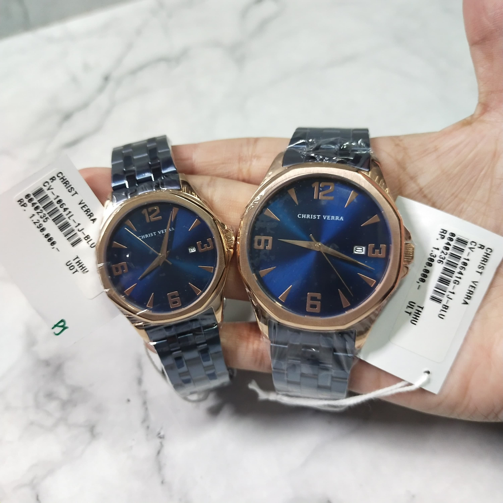 Christ Verra CV 10641 Jam Tangan Original Couple
