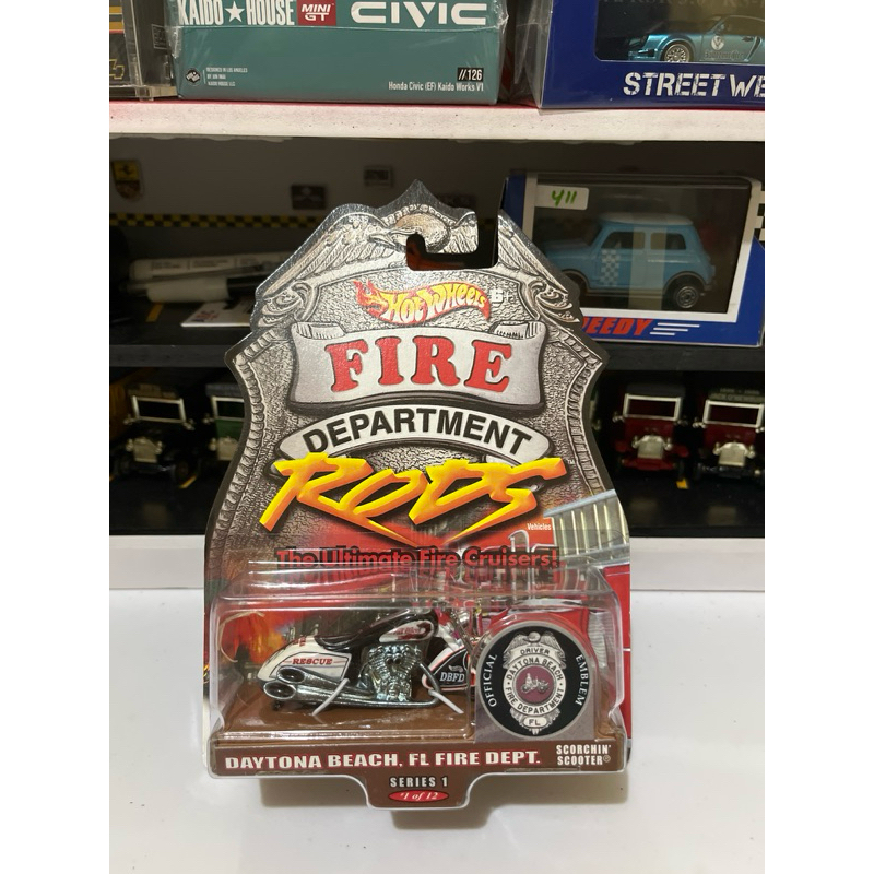 Hot Wheels Fire Department RODS Scorchin Scooter