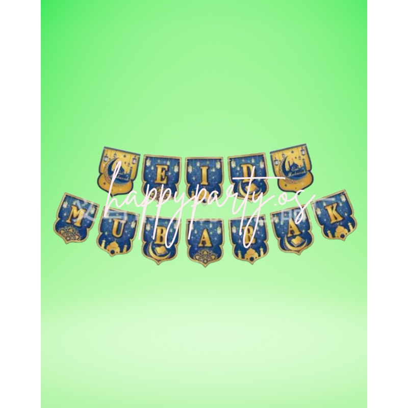 Banner Idul Fitri Eid Mubarak / Banner Ramadan Mubarak