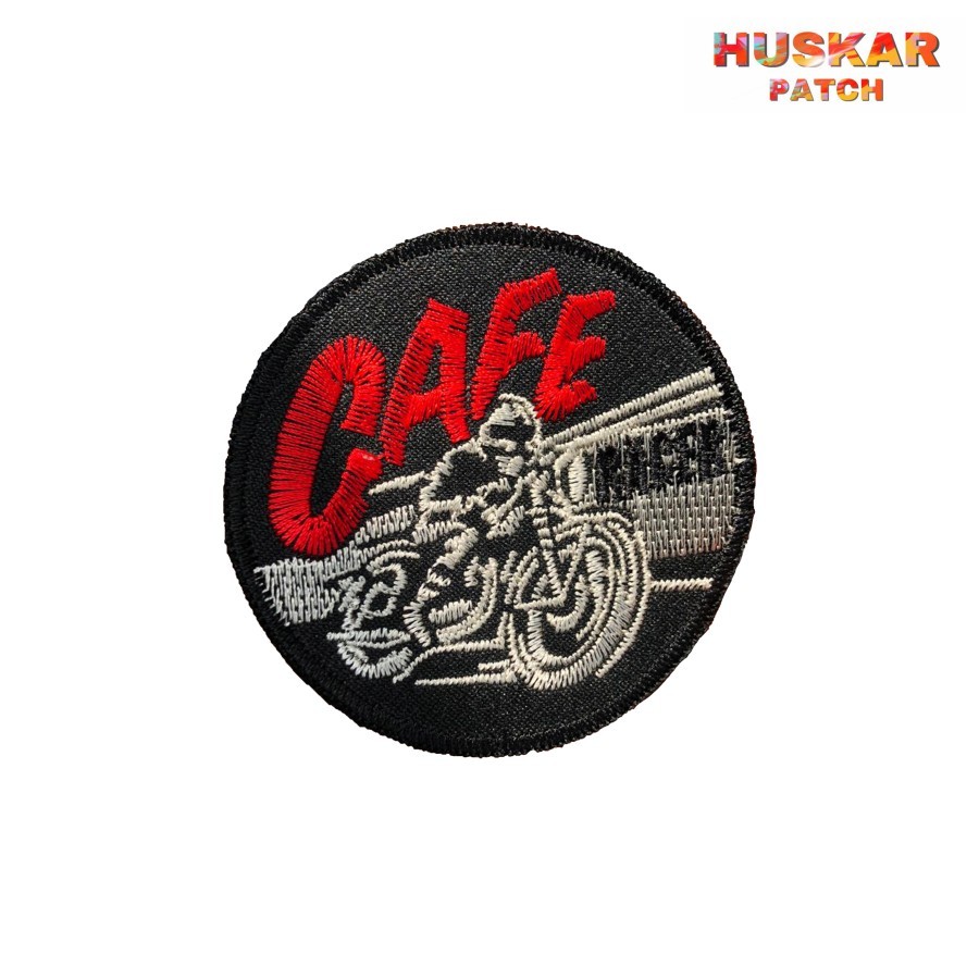 Patch Bordir Emblem Cafe Racer Bikers Aksesoris Ridding Buat Jaket Topi Celana Sweater Polos