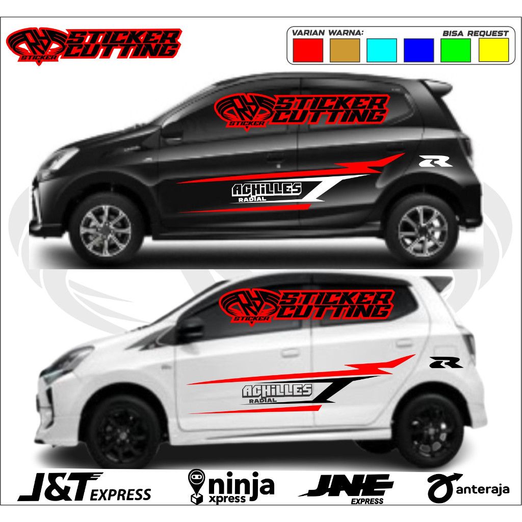Stiker Mobil Ayla agya Toyota Agya ayla terbaru