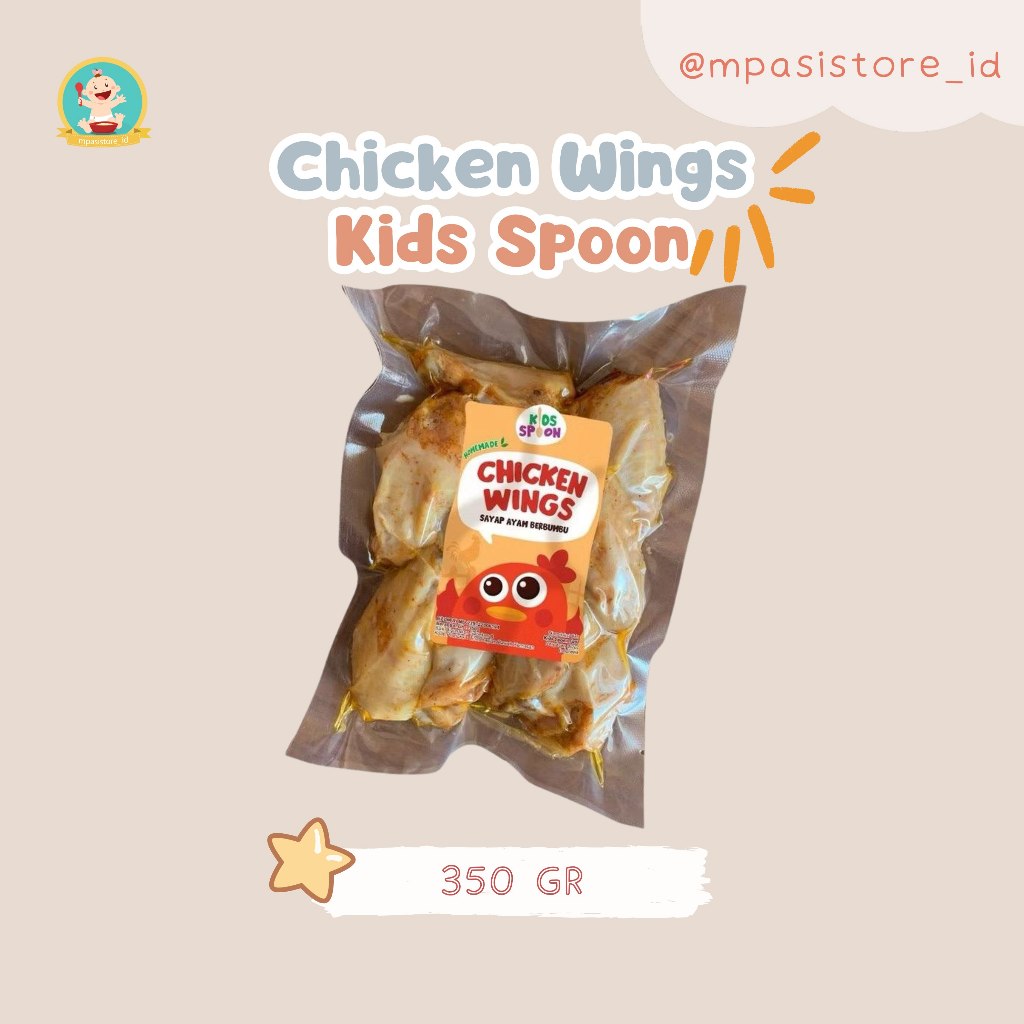 

Kids Spoon Little Butchers Chicken Wings ayap Ayam Berbumbu Homemade Tanpa Pengawet