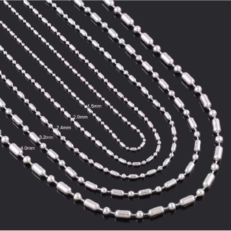 Kalung titanium bambu merica MCI pria dan wanita