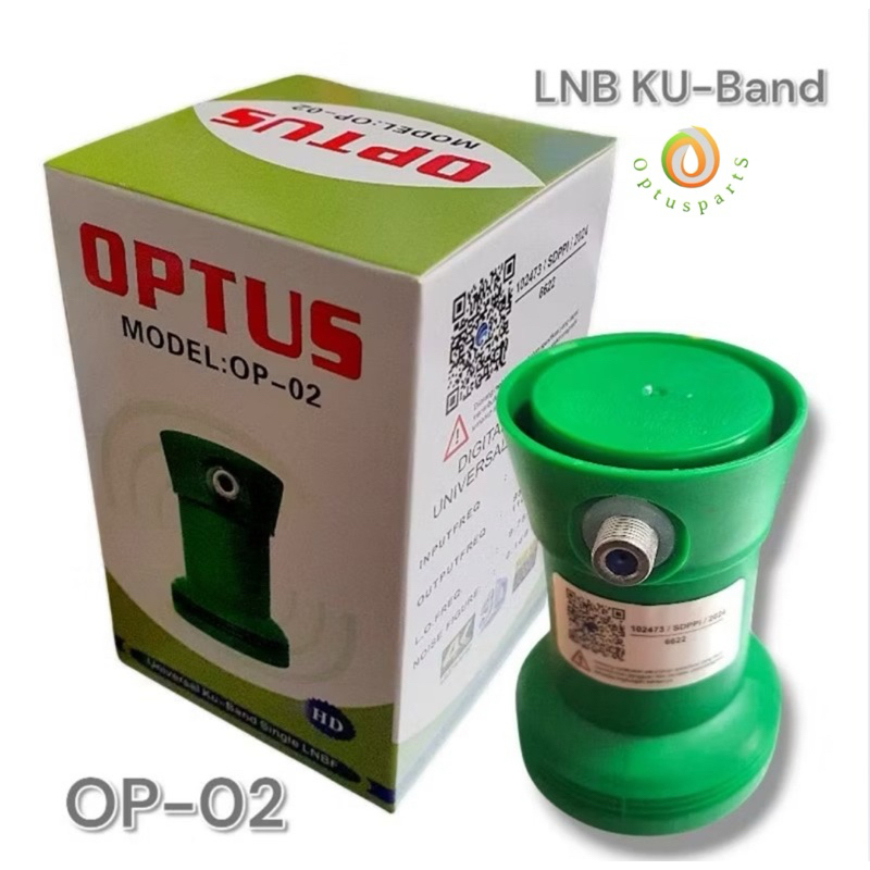 LNB KU Band OPTUS Single | LNB Parabola Ku Untuk Measat | Sinyal Kencang Anti Hujan | Original