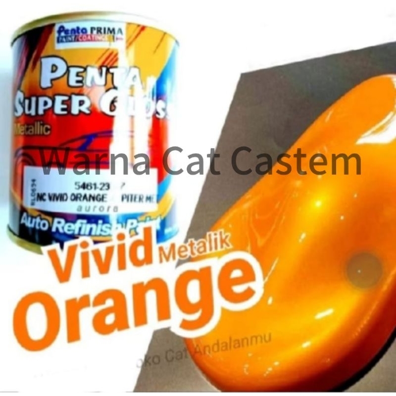 Cat Penta Super Glos Vivid Orange Jupiter Met 5461-23017 Oren Metalik