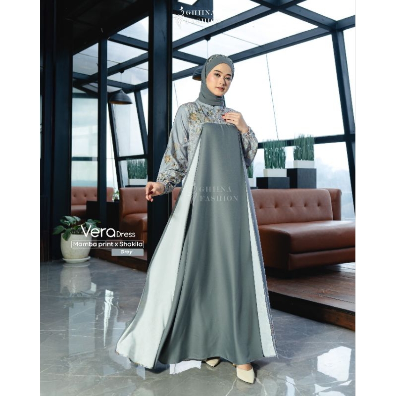 vera dress - ghina fashion - dres lebaran