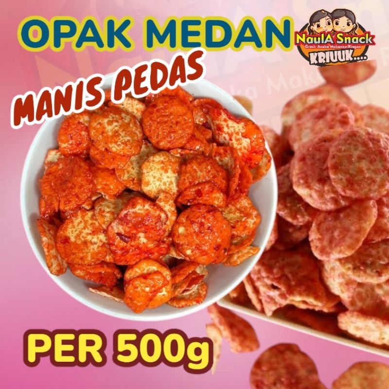 

Opak Medan Cemilan Manis Pedas per 500g GROSIR