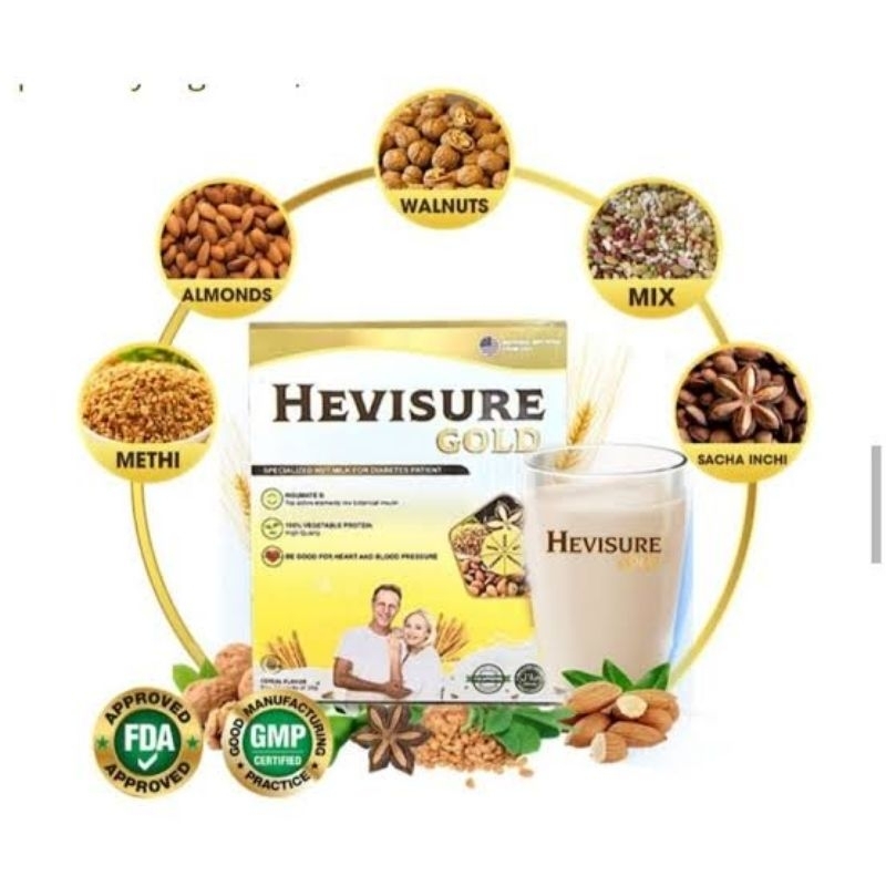 

Promo Sale Hevisure Gold Milk Susu Diabetes Kencing Manis Asli Original