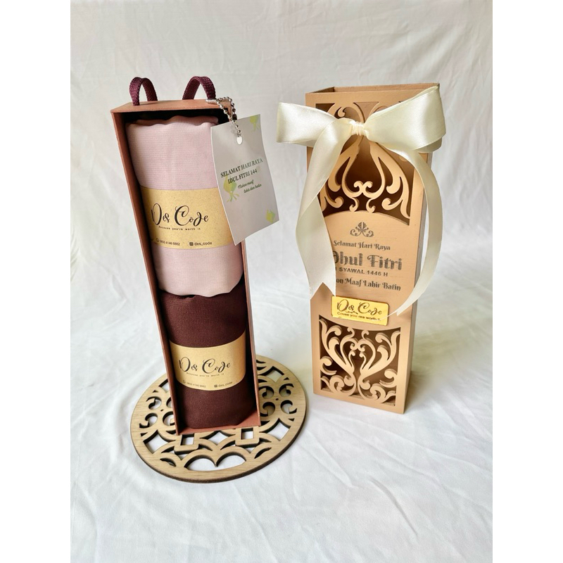 

box hampers hijab / box kayu