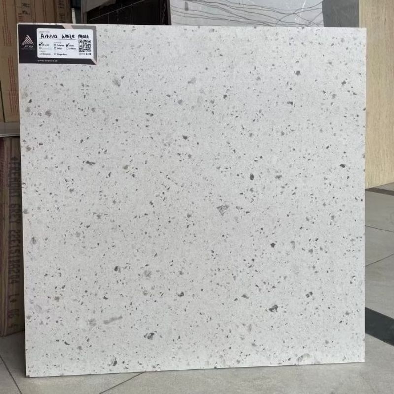 Granit Lantai 60x60 Kw1 Arna Anuva White Matt