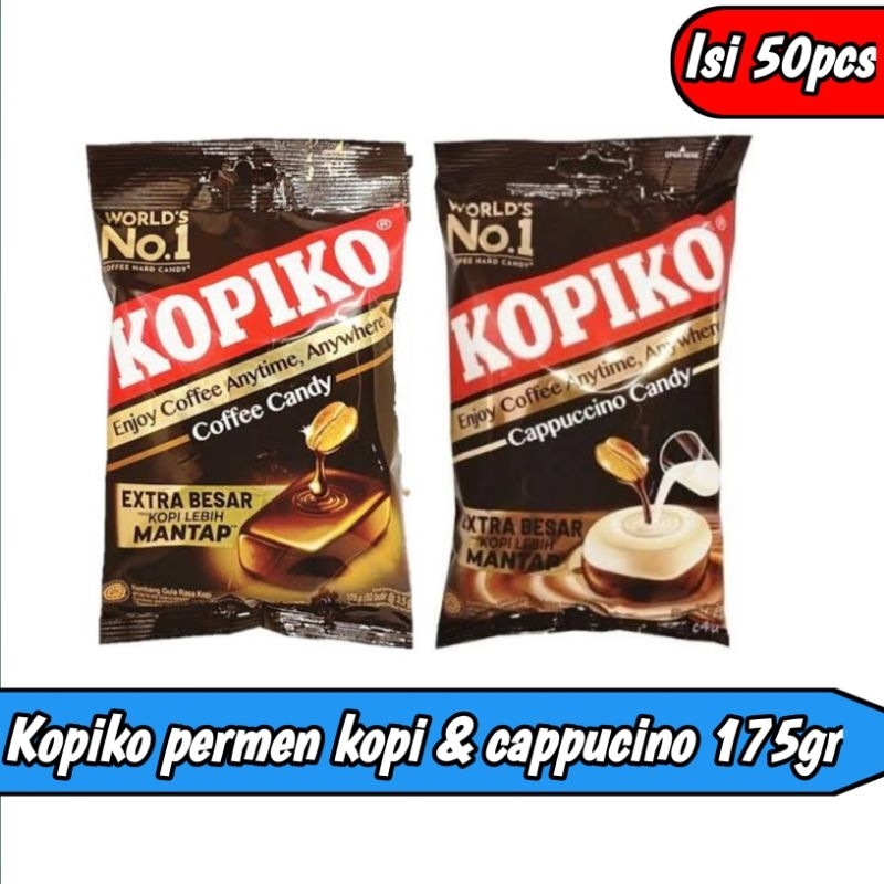 

Kopiko permen kopi & capuccino bag 125gr isi 50 pcs