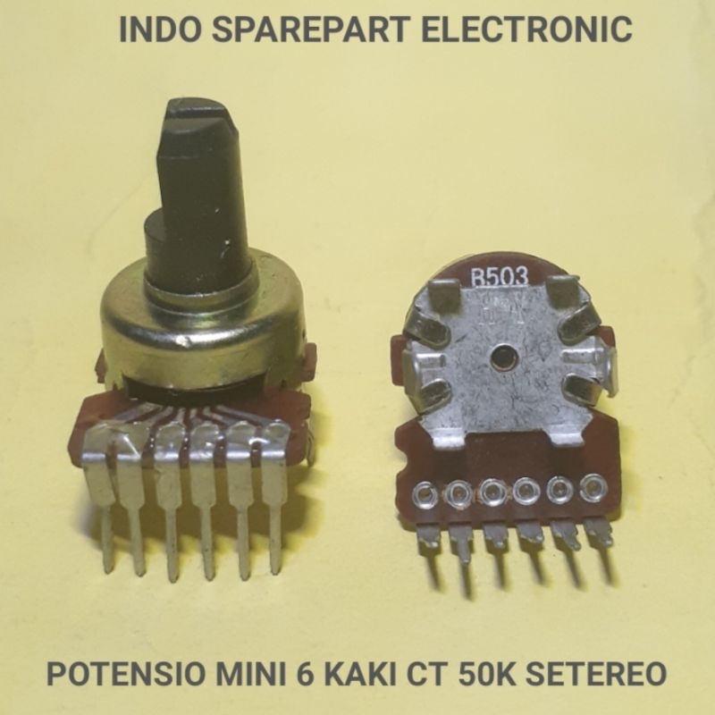potensio mini polytron 6 pin B50K