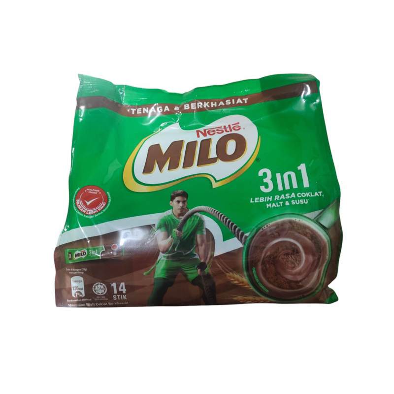 

Milo 3 in 1 Nestle Original Malaysia 14 sticks x 33 g