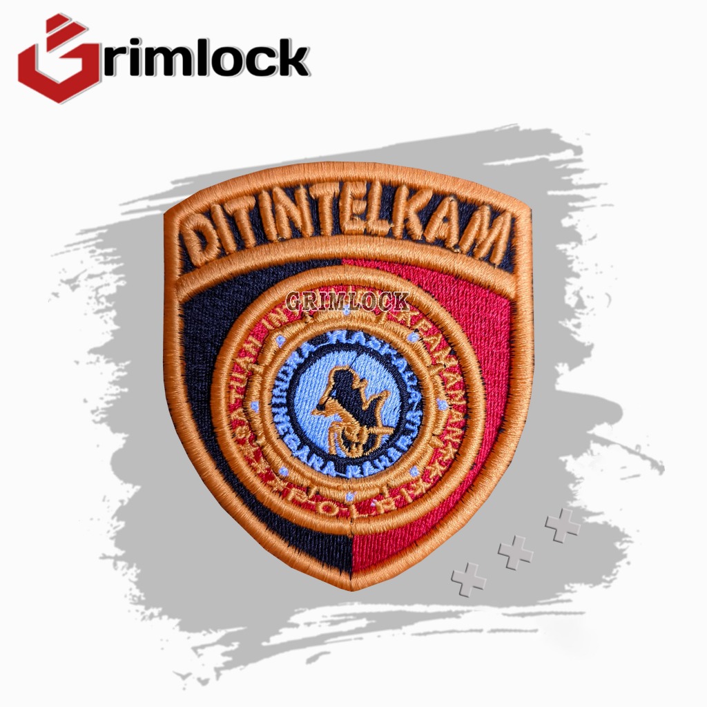Bet Dit Intelkam Bordir / Badge Dit Intelkam Bordir / Bordir Pdl Timbul
