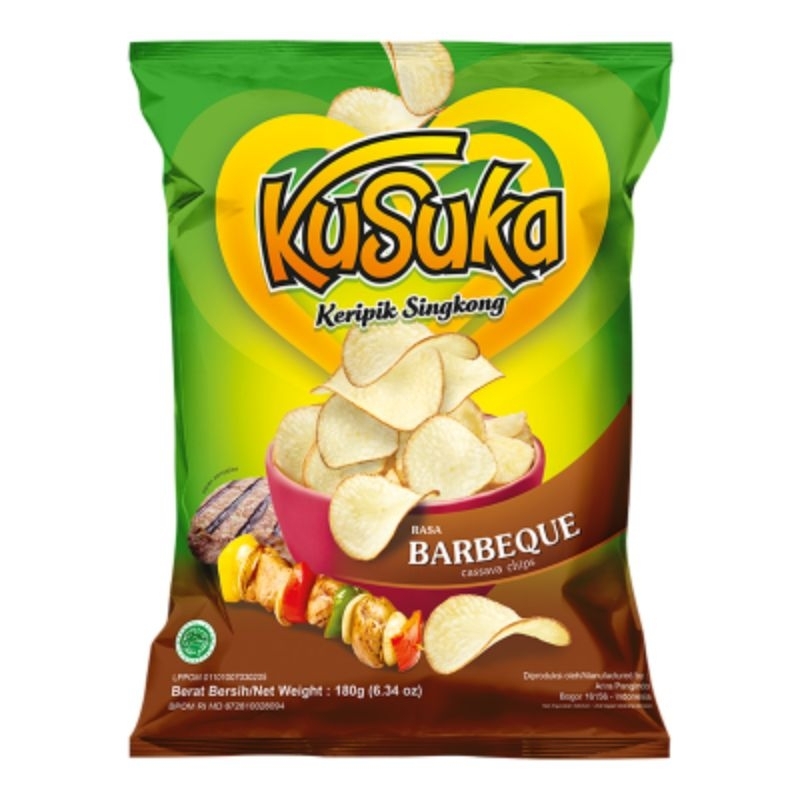 

KuSuka Keripik Singkong Barbekiu 180 Gram