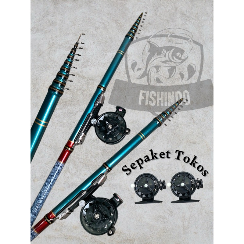 dopemani - set joran tegek kolong orca ruas pendek + tokoz fx55 komplit