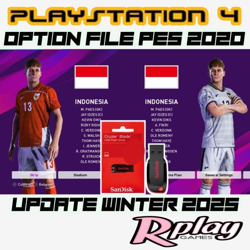 Option File PES 2020 PS4 PS5 PC Original Bukan Hen