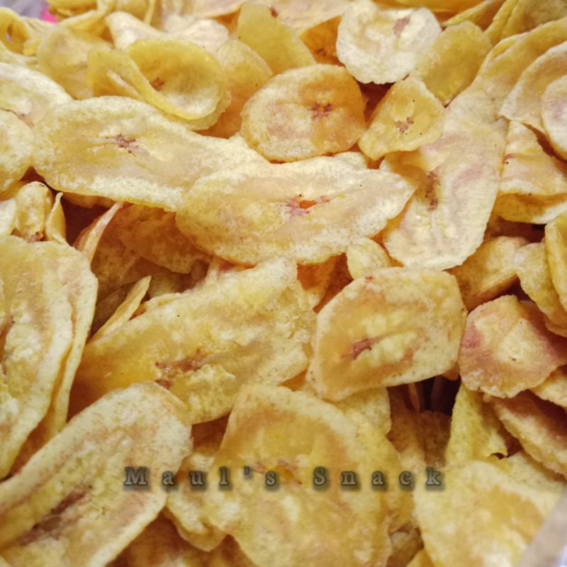 

Keripik pisang asin gurih iris bulat / keripik pisang koin asin gurih 500g