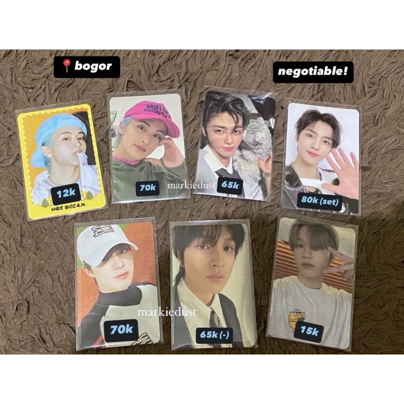 pc photocard nct dream jaemin mark jeno haechan chenle smini ayyo boneka introvert ar resonance base